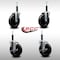 Service Caster 5'' SS Soft Rubber Wheel Swivel 3/4'' Expanding Stem Caster Set 2 Brakes, 4PK SCC-SSEX20S514-SRS-2-TLB-2-34 - alternate 5